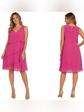 Charming Charlie Layered V-Neck Dress